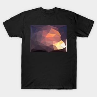 Fire and Ice Triangle Pattern T-Shirt